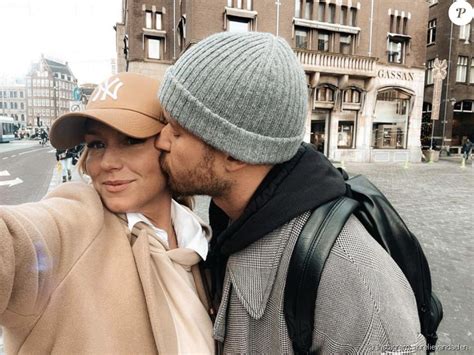 aurélie van daelen toujours en couple|Aurélie Van Daelen et son compagnon Emilien en。